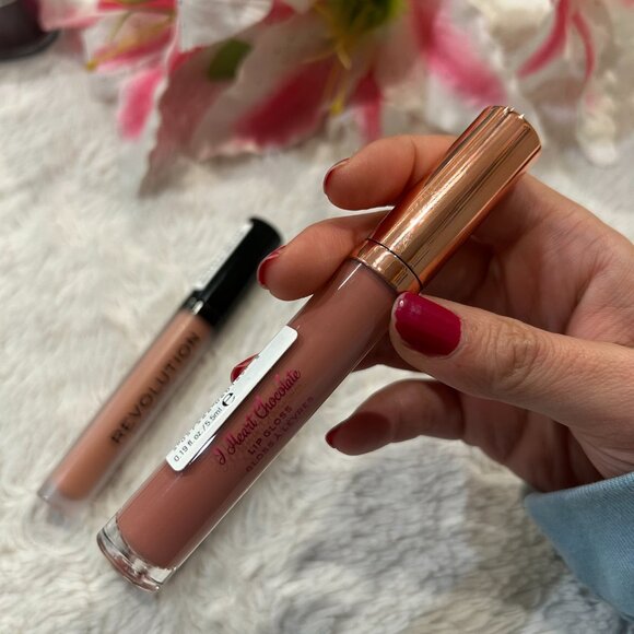 3 pc Revolution (Makeup Revolution) Lippies Bundle - Nudes Pinks - Picture 7 of 9